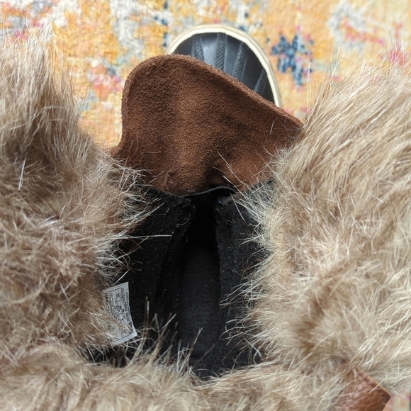 Sorel Joan Of Arctic Waterproof Suede Leather Faux Fur Trim Rubber Snow Boots 8 - Picture 8 of 16